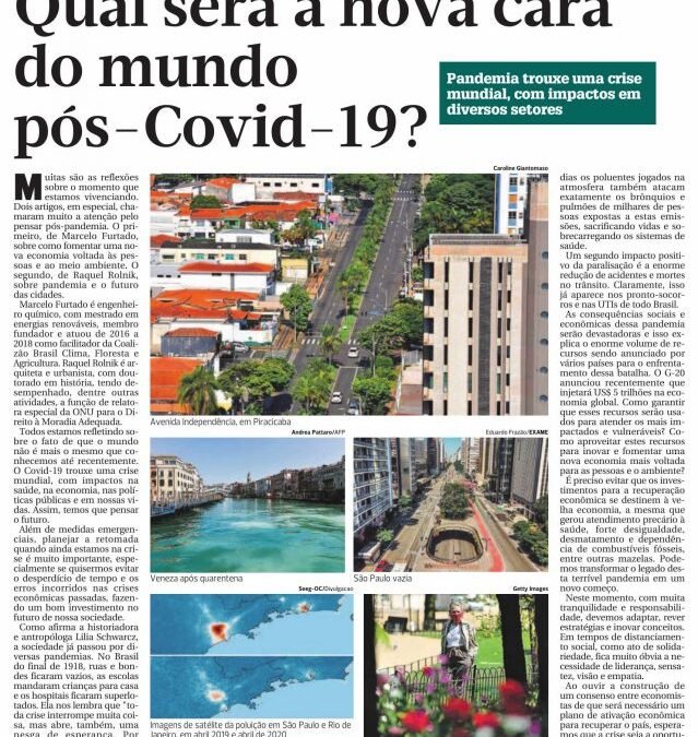 Qual será a nova cara do mundo pós-Covid-19?