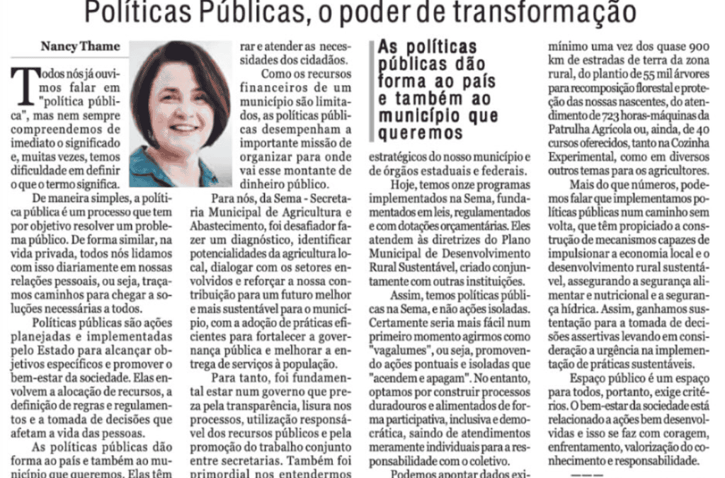 Políticas Públicas, o poder de transformação